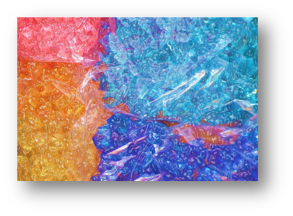 חצץ פלסטיק נגצ' לאקווריום יחידה צבעוני 