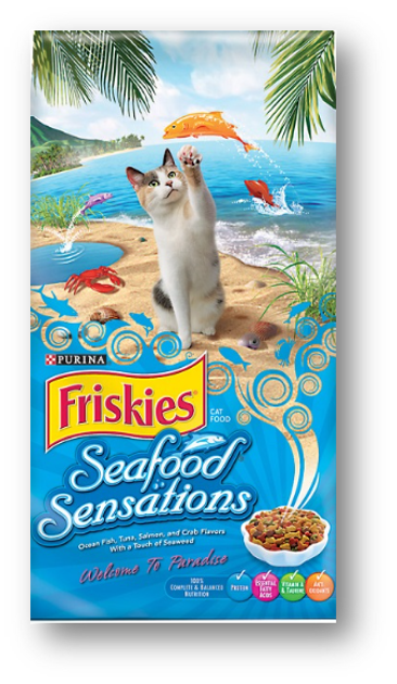 פריסקיז מזון יבש לחתולים 7.27 ק"ג בטעם מעדני הים