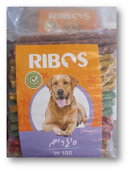 חטיף מקלות לעיסה לכלבים - 100 יח' 