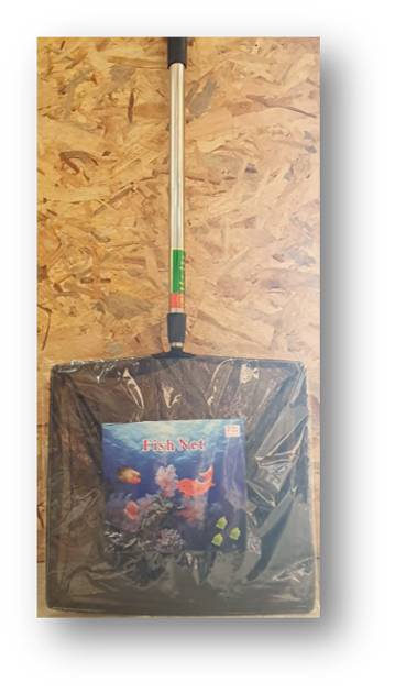 רשת איסוף דגים נירוסטה טלסקופית 14"