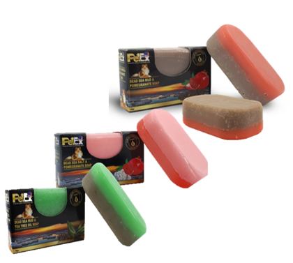 פט אקס - סבון טיפוח מסדרת ים המלח בוץ ים המלח/רימון/עץ תה