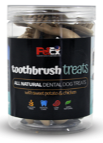 חטיף מברשת שיניים יבש מלא לכלבים לניקיוי והגיינת הפה פט אטקס 300 גר'