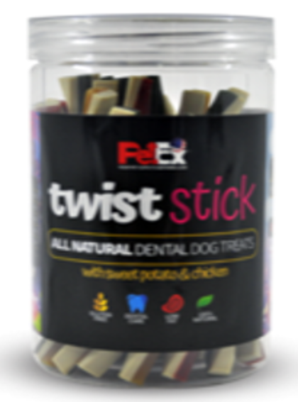 חטיף מקלות לעיסה לניקוי השיניים ושמירה על רובד השן פט אקס 300 גר' 